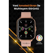 Kadın Akıllı Saat  G9 Mini Flamingo Kolye Hediyeli Ios ve Android Uyumlu 38MM 2.2inç