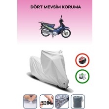 Breen Çelik Motor Cup 110 Için Kilit Uyumlu Motosiklet Branda, Güvenli, Su Geçirmez Dayanıklı Kumaş