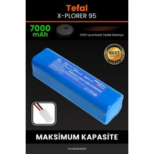 Robo-Mi Tefal X-Plorer 95 7000mAh Robot Süpürge Bataryası - Sertifikalı Güvenlik, Gerçek Kapasite
