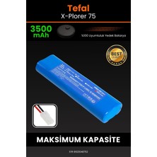 Robo-Mi Tefal X-Plorer 75 3500mAh Robot Süpürge Bataryası - Koruma Katmanlı Batarya Teknolojisi