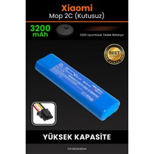Robo-Mi Xiaomi Mi Vacuum Mop 2C 3200mAh Robot Süpürge Bataryası - Koruma Katmanlı Batarya Teknolojisi