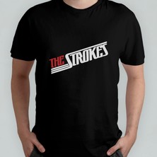 Pixxa The Strokes Unisex %100 Pamuklu Bisiklet Yaka T-Shirt Model 4