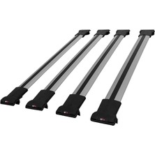 Ford Transit/tourneo Courier 2024-2025 Arası ile Uyumlu Fly Model Ara Atkı Tavan Barı Gri 4 Adet