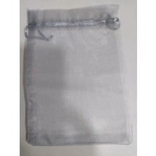 Gri Boy 18X12CM Tül Kese Şeffaf Hıdırellez Takı Altın Için Düğün Davet 1 Adet