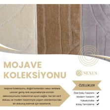 Nexus Halı Mojave Serisi Modern Salon ve Koridor Halısı Toz Tutmaz Kabartmalı Geometrik Halı