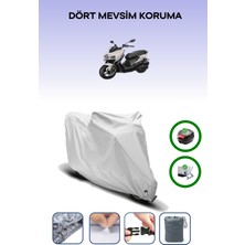 Breen Sym Mmbcu D53 Için Arka Çanta Ve Kilit Uyumlu Gri Motosiklet Branda, Güvenli