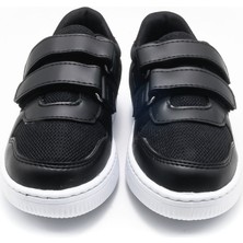BURBER MESH ÇOCUK SNEAKER - SİYAH - 6001 - 28