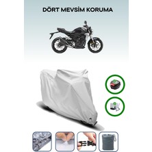 Honda Cb 250 R Için Arka Çanta Ve Kilit Uyumlu Gri Motosiklet Branda, Güvenli