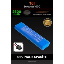 Robo-Mi Tcl Sweeva 1000 2600mAh Robot Süpürge Bataryası - Sertifikalı Güvenlik, Gerçek Kapasite