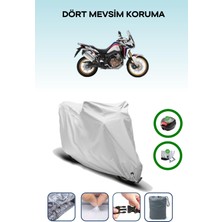 Honda Crf1000L Africa Twin Adventure Sports Dct Için Arka Çanta Kilit Uyumlu Gri Motosiklet Branda