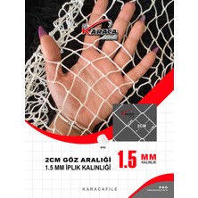 Kuşlar Için Balkon Güvenlik Filesi – 1.5 Metre Yükseklik | Metreyle Kesim | 1.5 mm Ip, 2x2 cm Göz Aralığı + Montaj Aparatları (Beyaz/gri/siyah)
