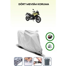 Bmw F 750 Gs Için Arka Çanta Ve Kilit Uyumlu Gri Motosiklet Branda, Güvenli