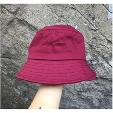 Vişne Rengi Yazlık Bucket Şapka