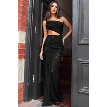 Emma Dantel Uzun Elbise