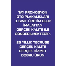 Tay Promosyon Mercedes-Benz  Yazılı Oto Plakalık Kişiye Özel Kırılmaz Siyah Uv Kabartmalı 2 Adet Takmatik