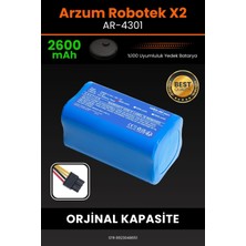 Robo-Mi Arzum AR4301 Robotek X2 2600mAh Robot Süpürge Bataryası - Koruma Katmanlı Batarya Teknolojisi