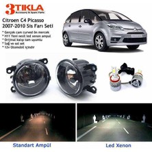 Citroen C4 Picasso 2007-2010 Beyaz LED Xenon Sis Farı Seti