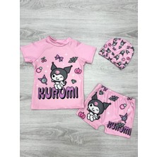 Milays Life Home Collection 3 Parça Boneli Tişörtlü Şortlu Deniz ve Havuz Mayosu