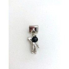 Astronot 9 mm Paslanmaz Çelik Italyan Bileklik Charmı