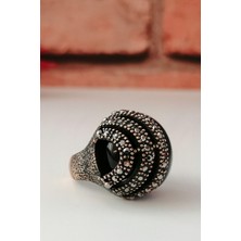 Markazit Taşlı Akik Yüzük.