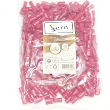 Sern Tam Izoleli Dişi Faston Soket Kablo Ucu 0,8x4,75 0.5-1.5mm² Kırmızı 200 Adet