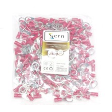 Sern M8 Yuvarlak Izoleli Kablo Ucu 0.50-1.50MM² Kırmızı 200 Adet Bağlantı Pabucu Terminal