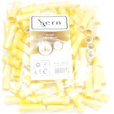 Sern Izoleli Ek Muf Kablo Ucu 4-6mm² Sarı 100 Adet Bağlantı Terminali