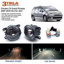 Citroen C4 Grand Picasso 2007-2010 Beyaz LED Xenon Sis Farı Seti