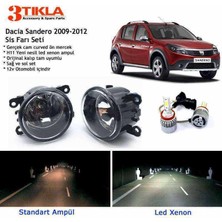 Dacia Sandero 2009-2012 Beyaz LED Xenon Sis Farı Seti