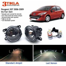 Peugeot 207 2006-2009 Beyaz LED Xenon Sis Farı Seti