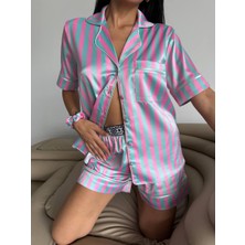 Çizgi Desen Pijama Takımı