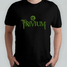 Pixxa Trivium Unisex %100 Pamuklu Bisiklet Yaka T-Shirt Model 1