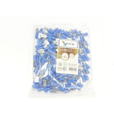 Sern Izoleli Erkek Faston Kablo Ucu 0,8x6,35 1,50-2,50MM² Mavi 200 Adet