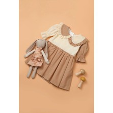 Bebe Yaka Fiyonklu Kız Çocuk Elbise, Kız Çocuk Elbise