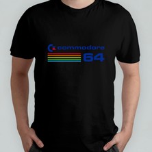 Pixxa Commodore 64 Temalı Unisex %100 Pamuklu Bisiklet Yaka T-Shirt Model 2