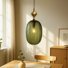 Homing Retro Antik Cam Yeşil Sarkıt 242041