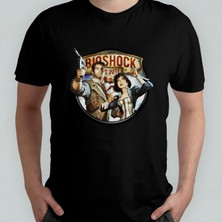 Pixxa Bioshock Infinite Unisex %100 Pamuklu Bisiklet Yaka T-Shirt Model 2