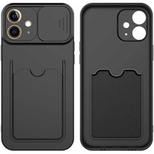 iPhone 12 Kılıf ​btbm Kartix Kapak-Siyah