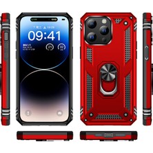 Apple iPhone 15 Pro Kılıf Btbm Vega Kapak-Kırmızı