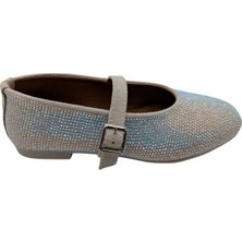 Urselene | Kadın Suni Deri Tokalı Babet - Renkli - 38