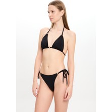 Kadın Siyah Küçük Üçgen Bikini Takımı 25SW029ST