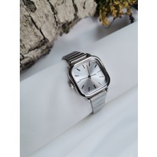 Luna Jewelry Elegant Kare Kasa 316 L Çelik Kadın Saati