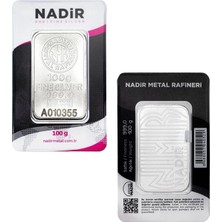 Nadir 100 gr Külçe Gümüş
