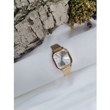 Luna Jewelry Elegant Kare Kasa 316 L Çelik Kadın Saati