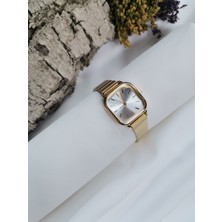 Luna Jewelry Elegant Kare Kasa 316 L Çelik Kadın Saati