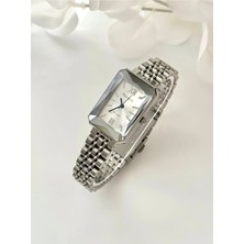 Ferrucci Dikdörtgen Kasa Kesme Camlı Retro Model Kadın Kol Saati