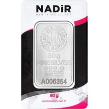 Nadir  50 gr Külçe Gümüş
