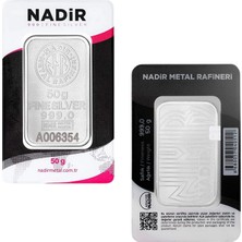 Nadir  50 gr Külçe Gümüş