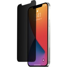 iPhone 12 Pro Max Uyumlu Privacy Ön Koruma Hayalet Seramik Nano Ekran Koruyucu (Siyah)