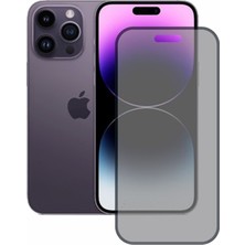 iPhone 14 Pro Max Uyumlu Privacy Ön Koruma Hayalet Seramik Nano Ekran Koruyucu (Siyah)